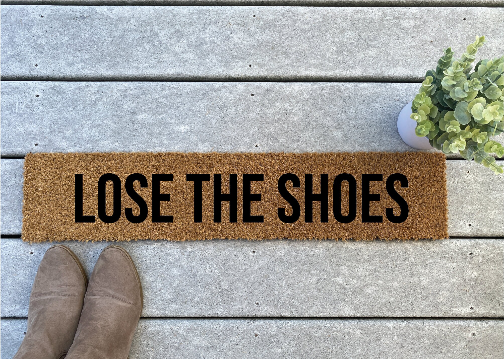 Skinny Doormat Lose the Shoes Funny Coir Doormat / Narrow Door Etsy UK