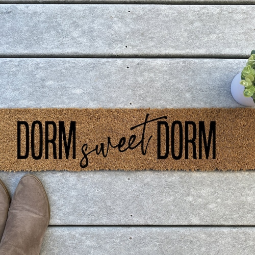Narrow Doormat Dorm Sweet Dorm Funny Coir Doormat / Skinny Etsy