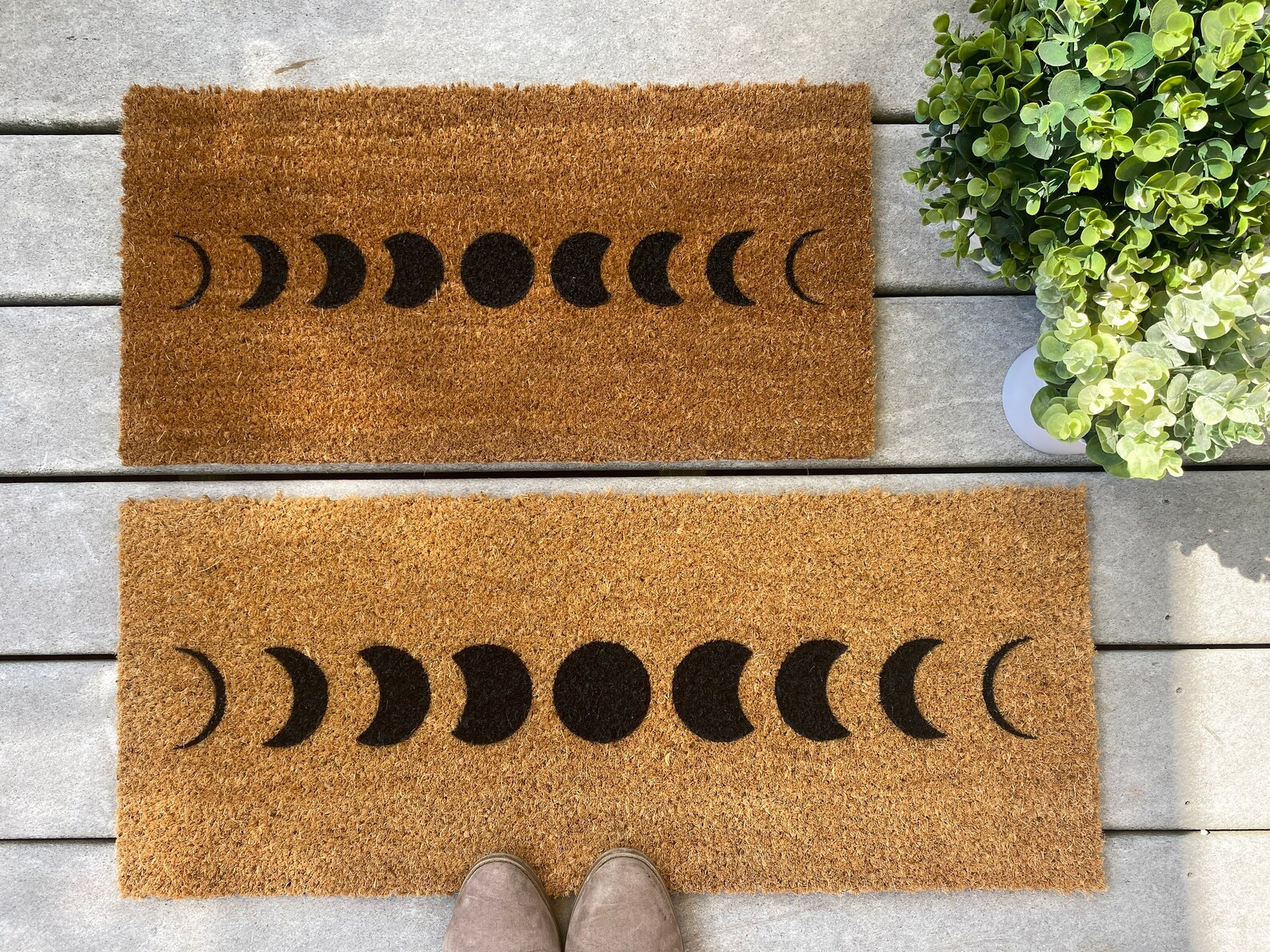 Narrow Doormat Moon Phases Coir Doormat / Skinny Door Mat / Etsy