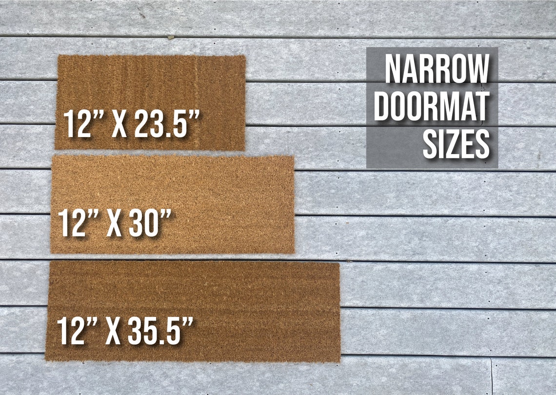 Narrow Doormat Joy Coir Doormat / Skinny Door Mat / Slim / Etsy
