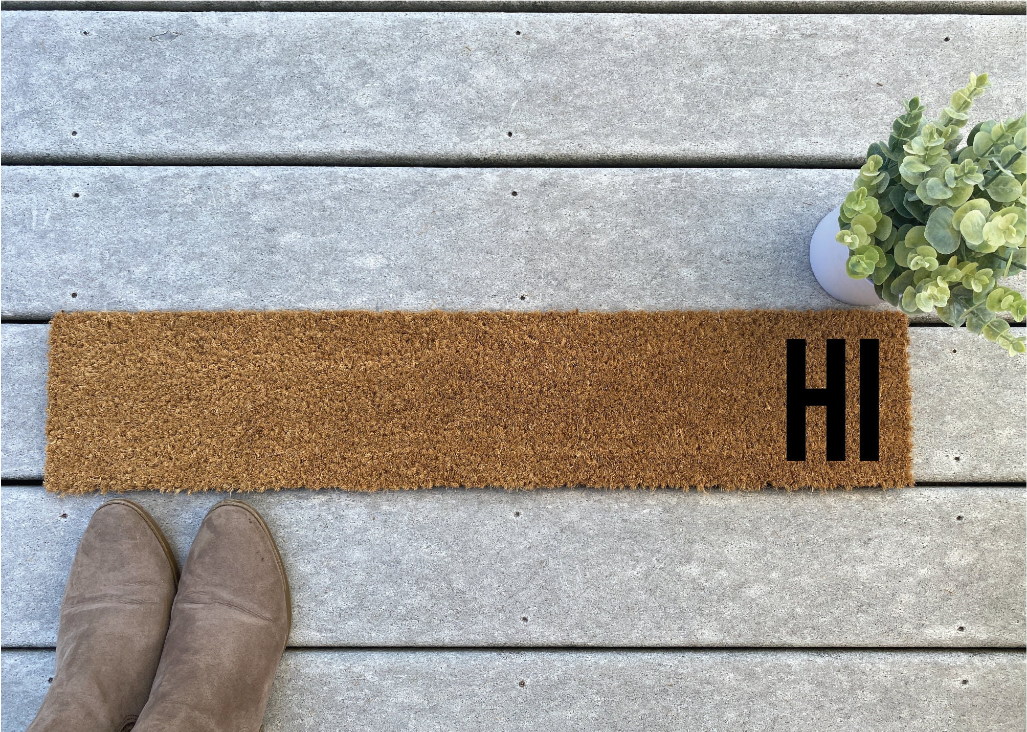 Skinny Doormat Hi Coir Doormat / Narrow Door Mat / Slim Rug / Etsy UK