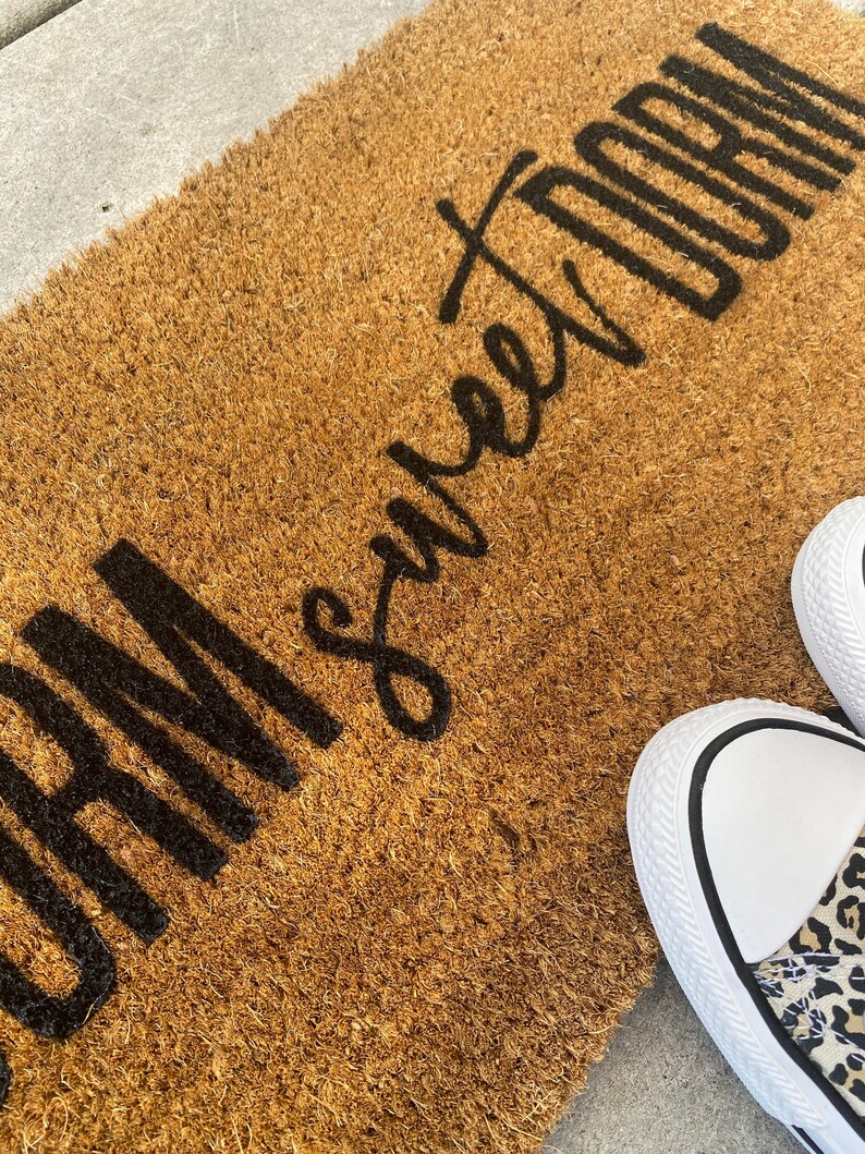 Narrow Doormat Dorm Sweet Dorm Funny Coir Doormat / Skinny Etsy