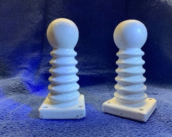 Steampunk Insulators 4 inches, Set of Two