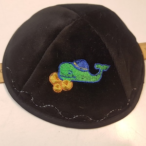 Kippa, yarmulke, kippah, velvet, 16-17 cm