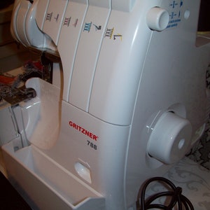Overlock Gritzner 788 sewing machine 3/4 thread, differential transport image 4