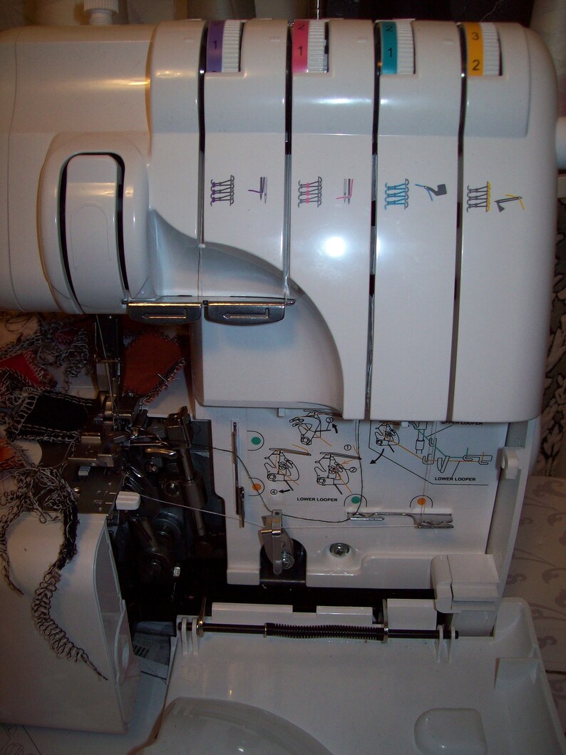 Overlock Gritzner 788 sewing machine 3/4 thread, differential transport image 6