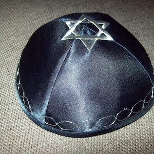 Kippa, yarmulke, kippah, kipa 16-17 cm embroidery