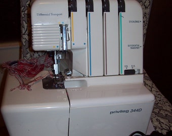 Overlock Privileg 344D, rosca 2/3/4, alimentación diferencial