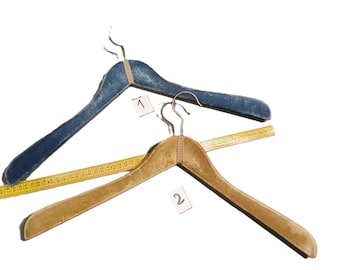 Vintage velvet coat hangers