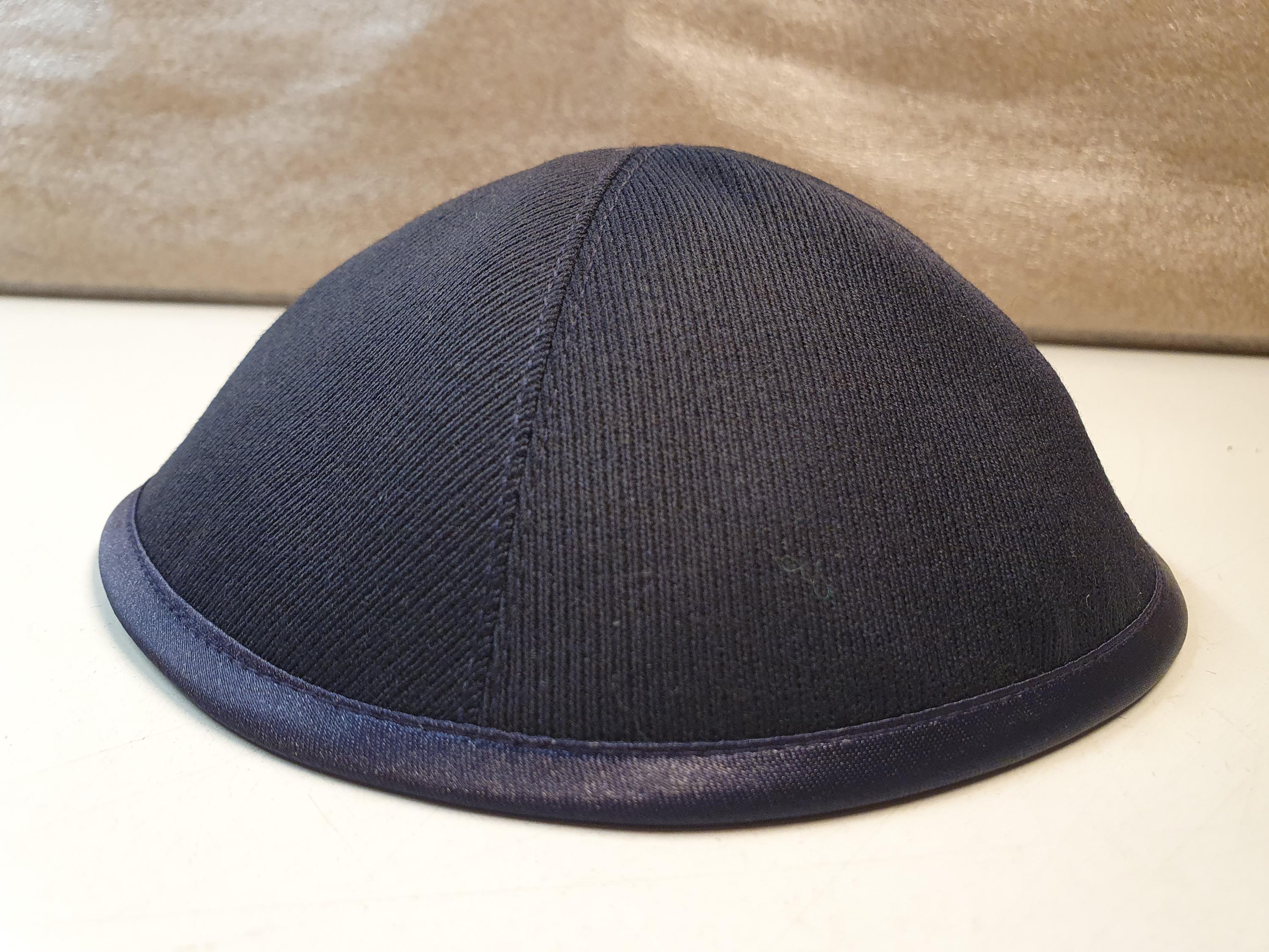 Kippa, Jarmulke, Kippah, Kipa, Cord Wool Dark Blue 16-17 Cm - Etsy