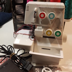 Overlock Medion MD 10685, máquina de coser 3/4 hilos, diferencial imagen 1