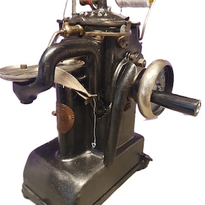 Cabezal de máquina de coser de piel vintage Strobel tipo 40-1, 1 hilo
