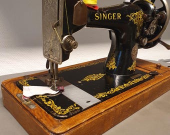 Antique Singer Sphinx Sewing Machine #27, circa 1929 w/ new