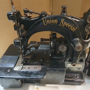 Antik Nähmaschine Overlock Union Special 76000 defekt