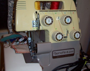 Machine à coudre surjeteuse Bernina 334D, fil 3/4, différentiel//