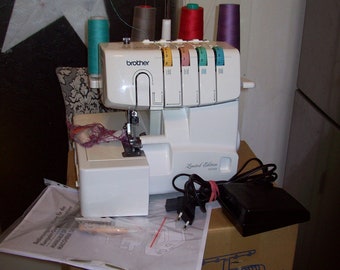 Brother 1034D overlock sewing machine, 3/4 thread, differential feed