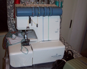 Privileg 334D overlock 3/4 hilo, alimentación diferencial/