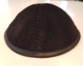 Kippa, Jarmulke, Kippah,Kipa Cord Baumwolle 16- 17cm