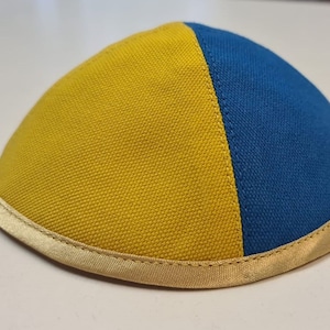 We are with Ukraine!1x Kippa, Yarmulke, Kippah, Kipa cotton 16-17 cm.