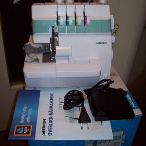 Medion overlock sewing machine MD 19169, 2/3/4 thread, differential