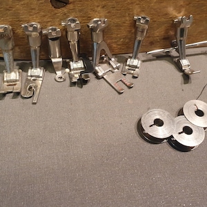 Vintage Bernina, 7x presser feet for older models 500, 600, 700, 800