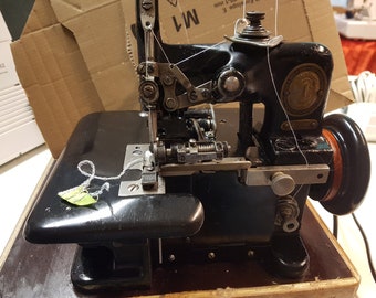 Cabezal overlock vintage Singer 81-3, 3 hilos