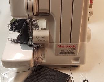 Máquina de coser Overlock Merrlock Singer 740DS 3/4 hilo, alimentación diferencial