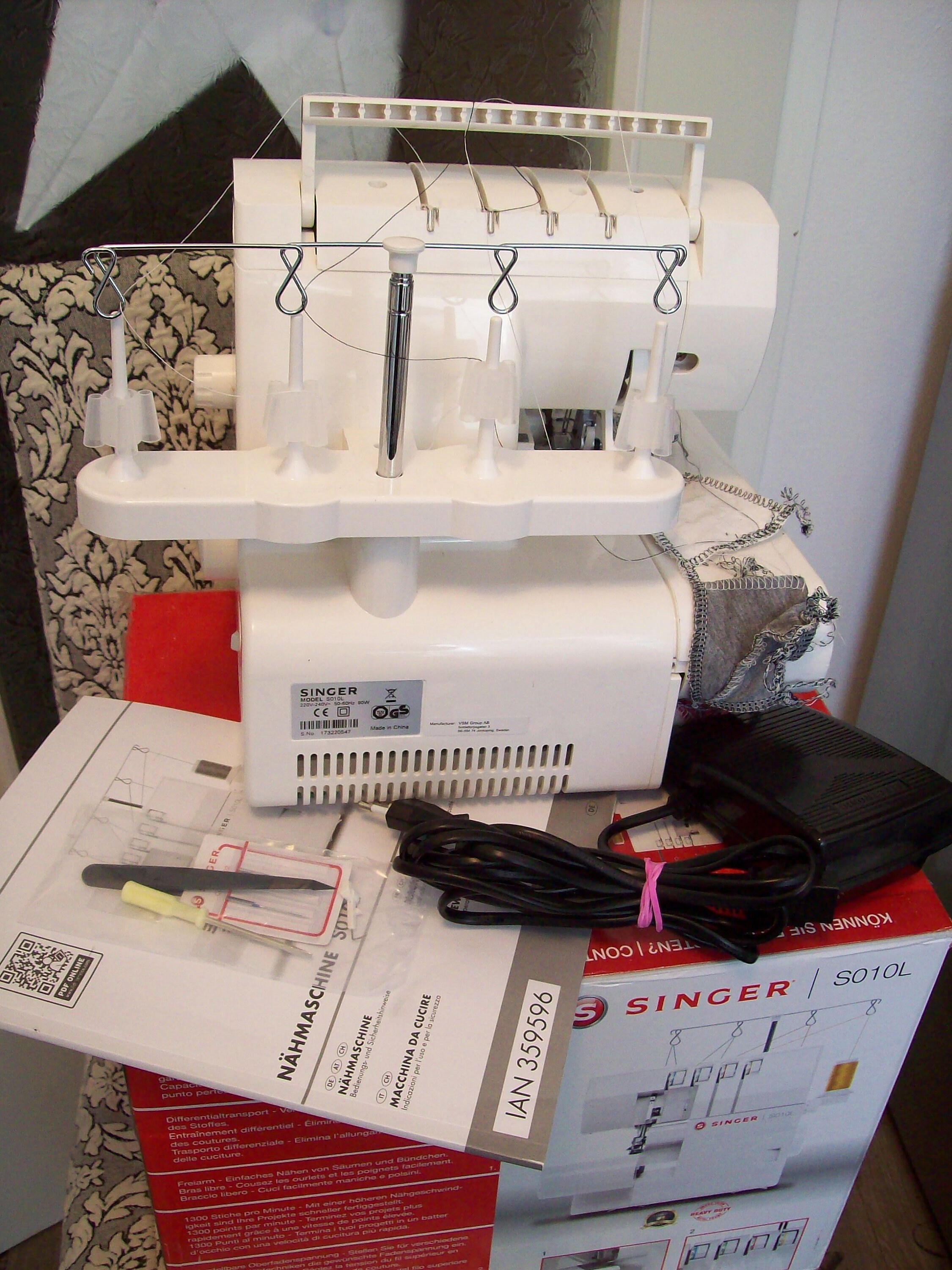 Overlock Singer S010L Nähmaschine 2/3/4 Faden Etsy.de