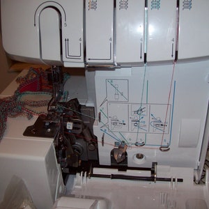 Brother 1034D overlock sewing machine, 3/4 thread, differential feed image 3