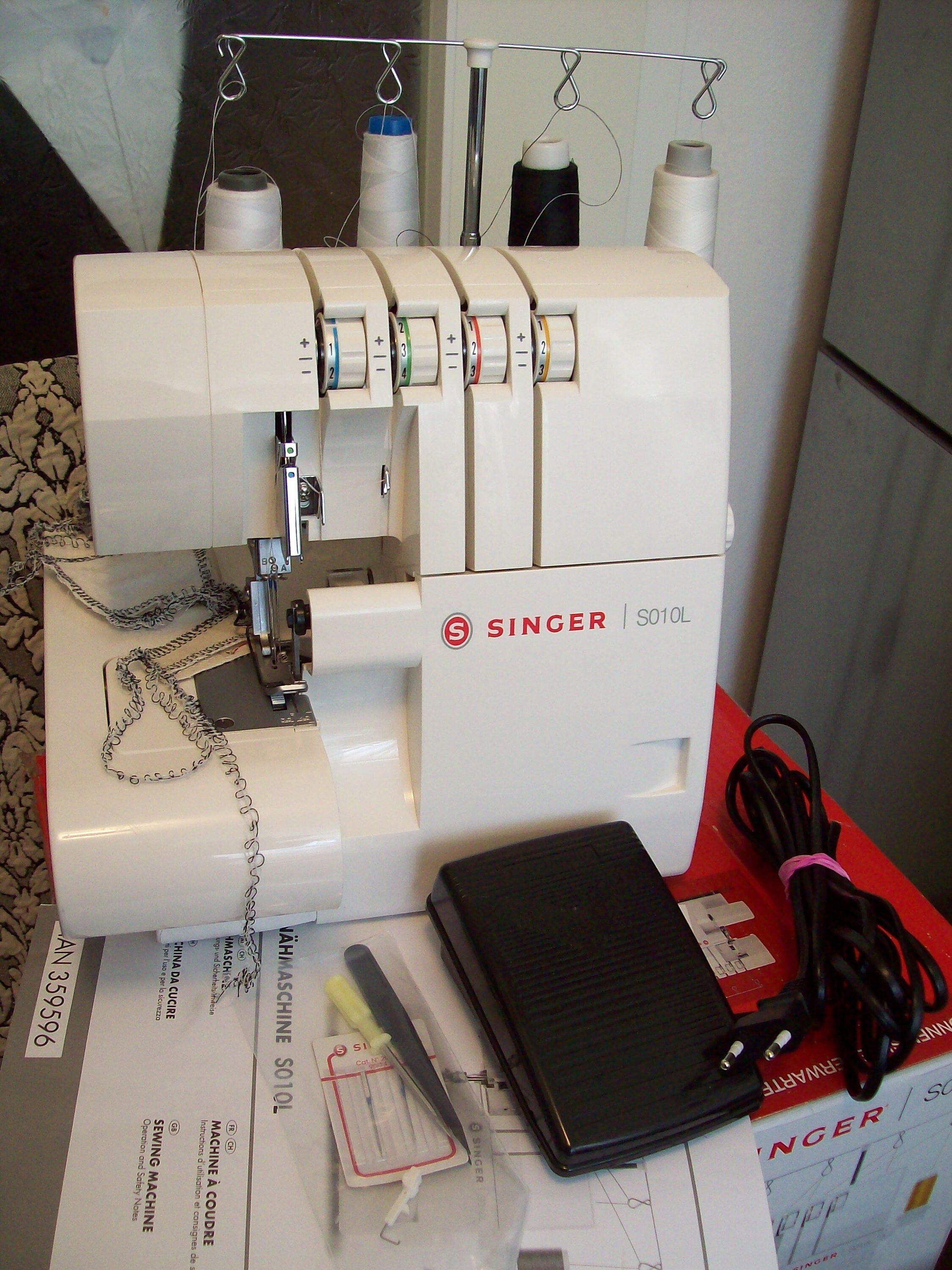 Overlock Singer S010L Nähmaschine 2/3/4 Faden Etsy.de