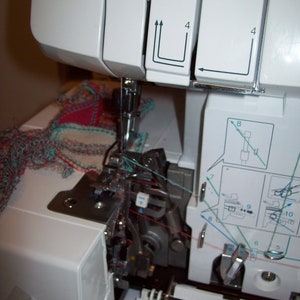 Brother 1034D overlock sewing machine, 3/4 thread, differential feed image 5