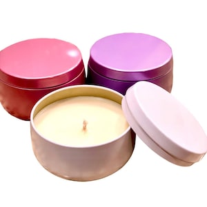 Luxury Colorful Travel Tin Candles