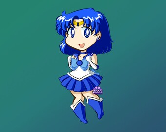 Sailor Mercury Chibi Sticker