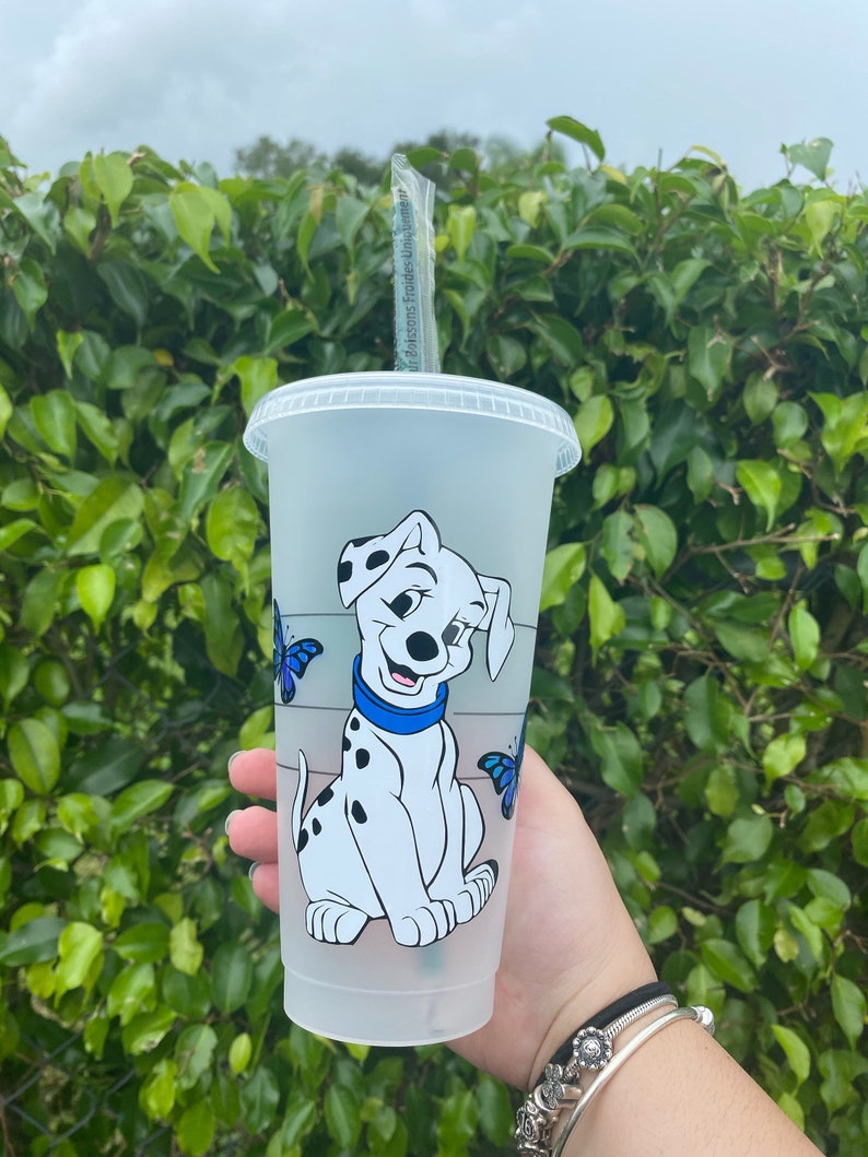Disney Inspired Starbucks Cold Cup Cruella De Vil 101 Dalmatian Inspired Starbucks Tumbler Personalized Starbucks Cup Dogs