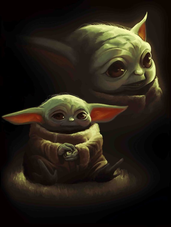 Baby Yoda Of Star Wars Poster Printable File Etsy