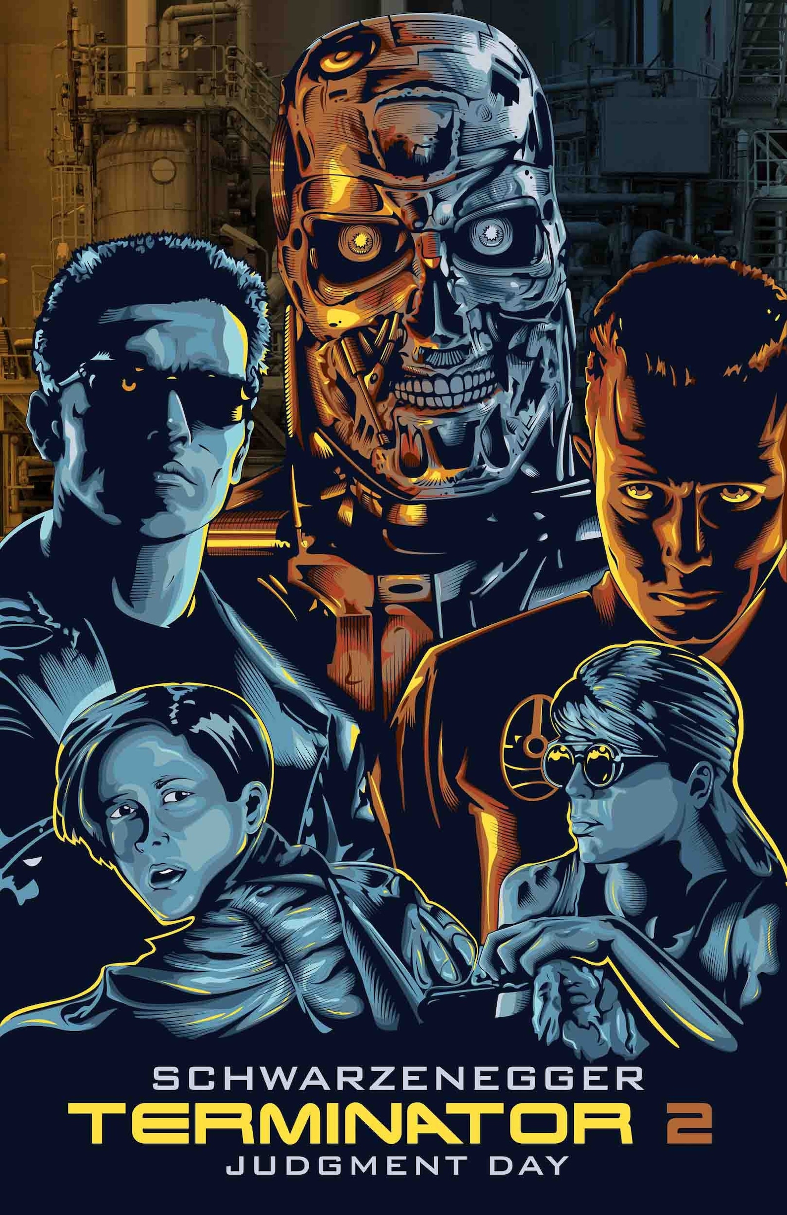 Terminator 2 movie Poster PRINTABLE FILE Etsy