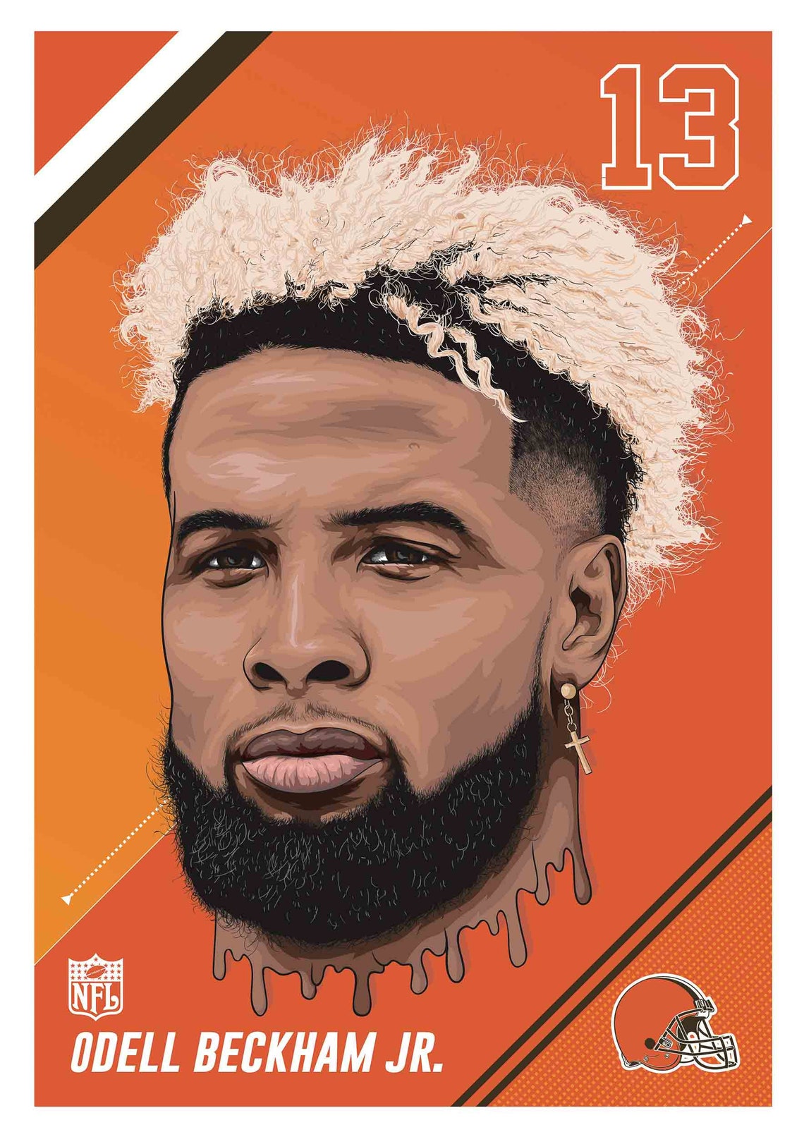 Odell Beckham Jr. / Cleveland Browns Poster PRINTABLE FILE - Etsy