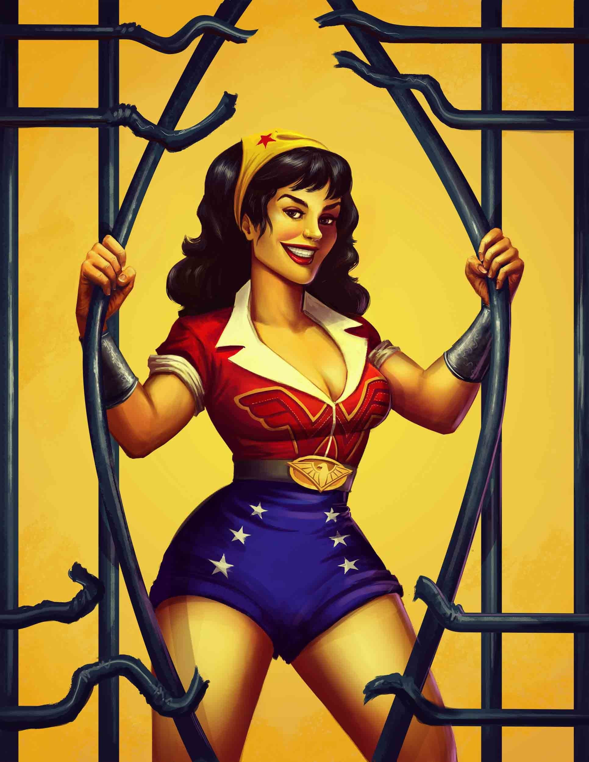 Vintage Wonder Woman Pin Up Poster Printable File Etsy 