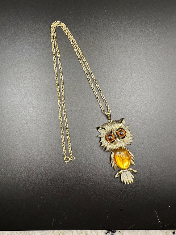 Midcentury Owl Pendant