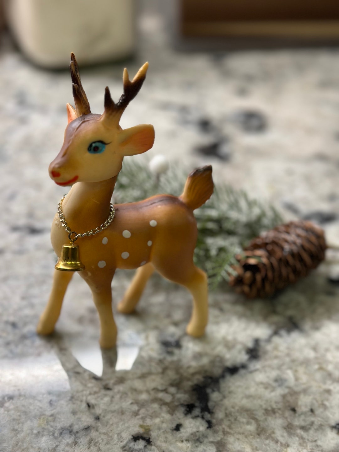 Vintage Rubber Deer Made in Japan - Etsy
