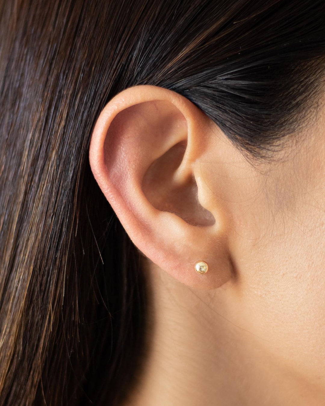18K Gold Ball / Sphere / Glove Stud Earring (ピアス・ペア） 18K Gold Ball / Sphere / Glove Stud Earring（ピアス・ペア