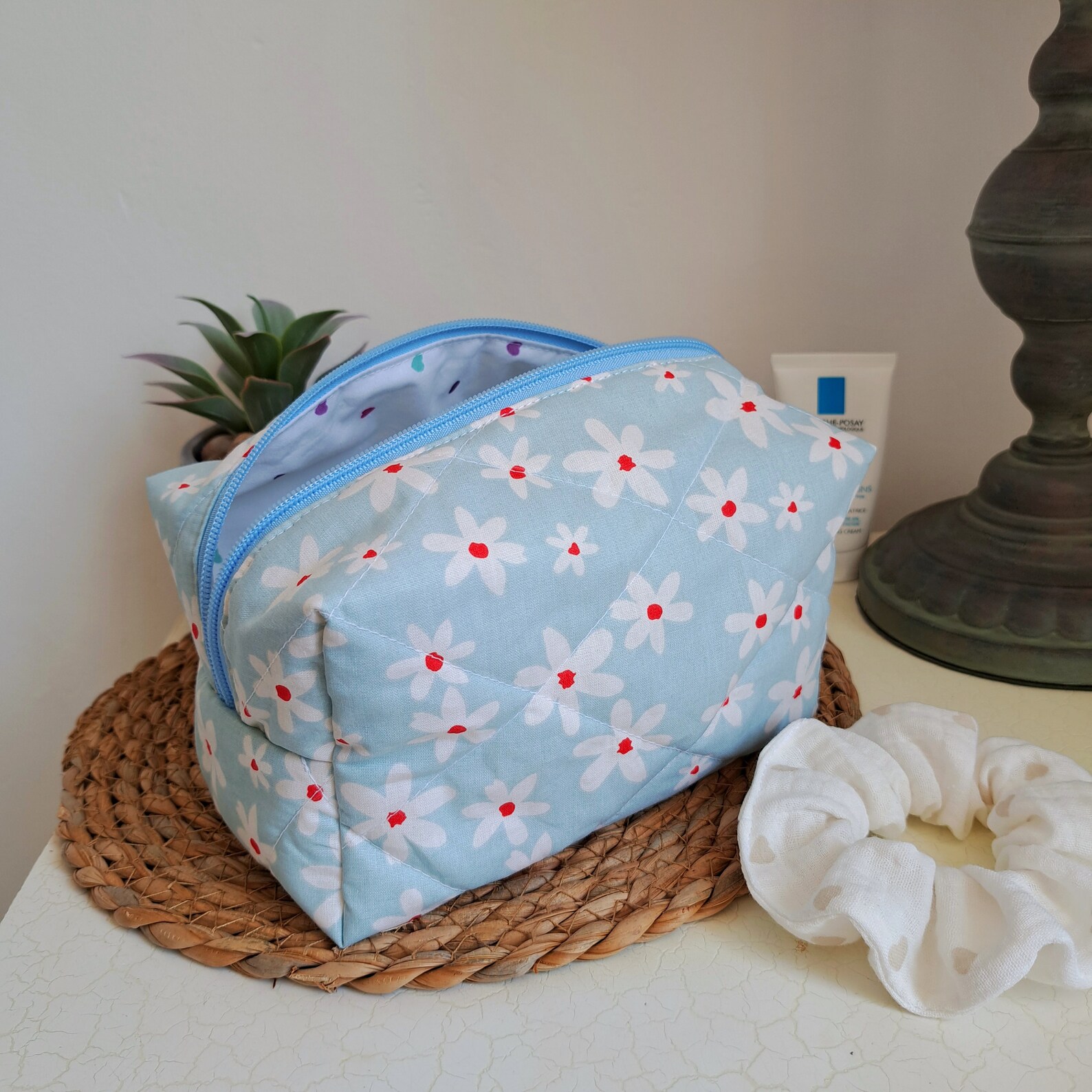 Blue - Handmade Multipurpose Cosmetic/Toiletry Bag 13 main image 0