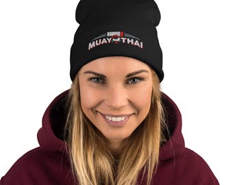 B9 Muay Thai Embroidered Beanie