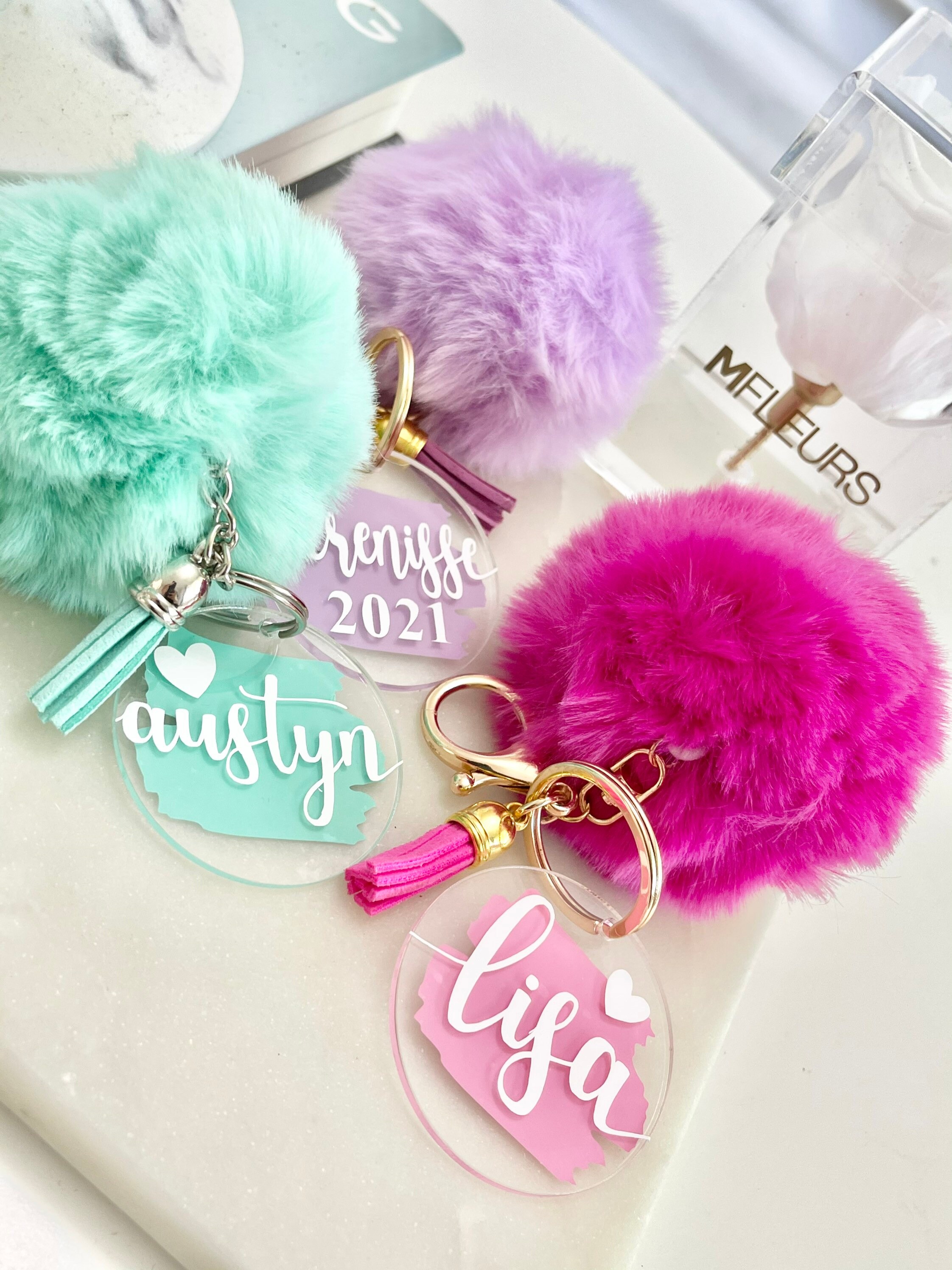 Custom Keychain Custom Gift Gift for her Personalized Gift Etsy