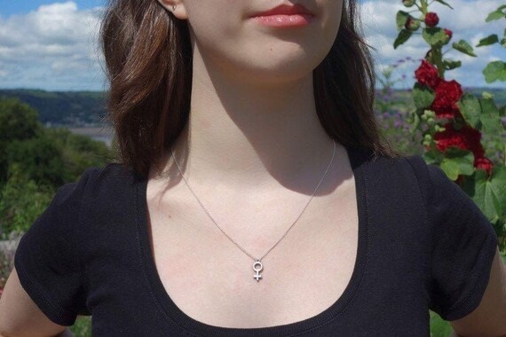 Venus Symbol Charm Feminist Silver 
