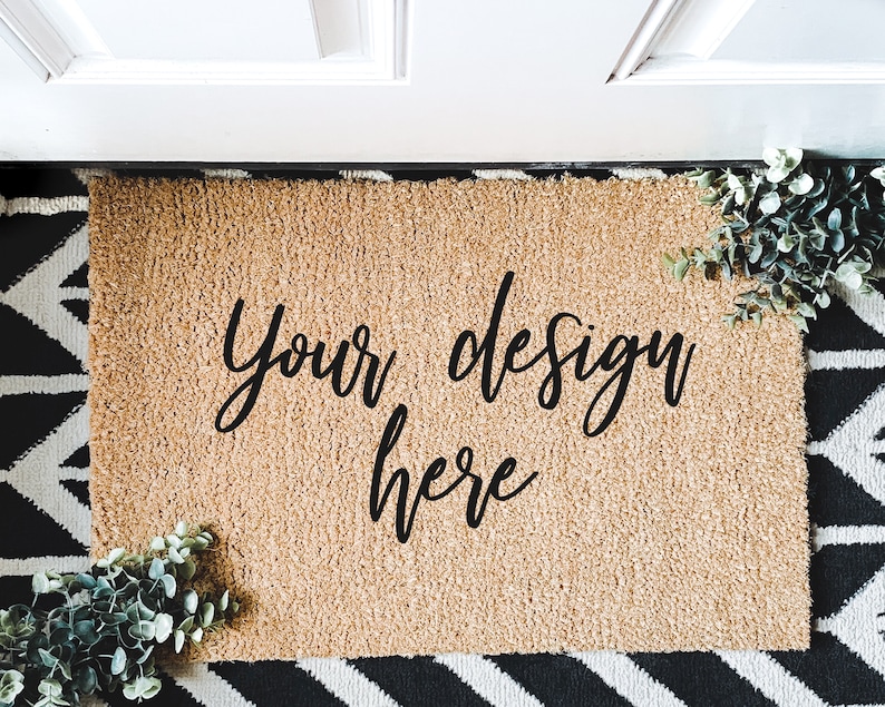 Download Coir Doormat Mockup Rustic Doormat Mockup Doormat Stock | Etsy