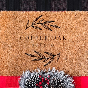 Holiday Red Plaid Doormat Mockup | Buffalo Plaid Doormat Mockup | Red Holiday Doormat Mockup | Farmhouse Style Mockup | Holiday Mockup |
