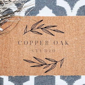 Coir Doormat Mockup | Rustic Doormat Mockup | Doormat Stock Photo | Rustic Mockup | Farmhouse Style Mockup | Rustic Outdoor Mat Mockup |