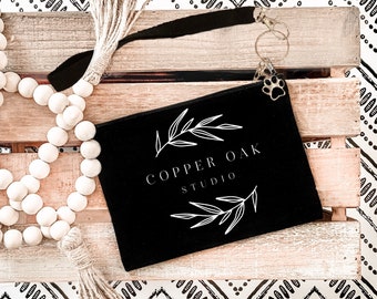 Black Cosmetic Bag Mockup | Styled Stock Photography (Digital Download)