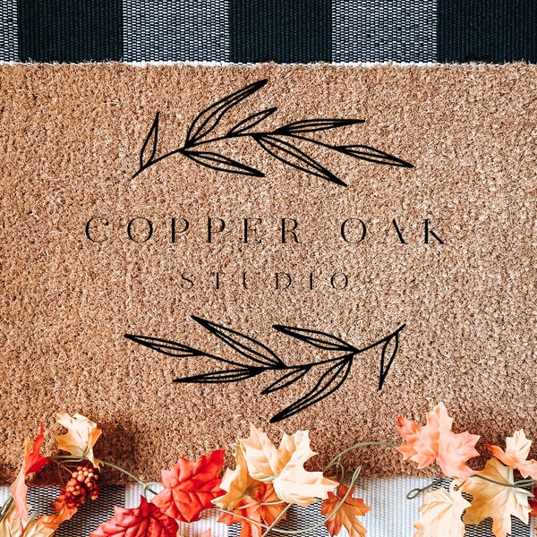 Fall Doormat Mockup | Rustic Fall Leaves Doormat Mockup | Autumn Pumpkin Doormat Mockup | Farmhouse Style Mockup | Rustic Fall Mockup |